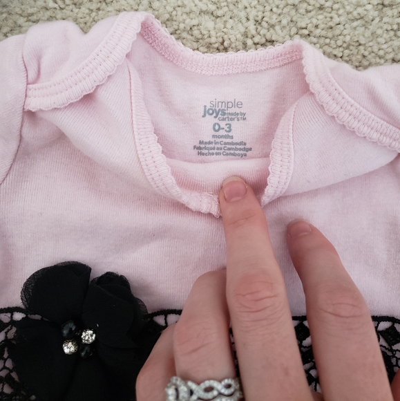 0-3M lace oneise - Picture 3 of 7